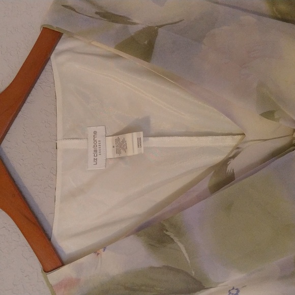 Liz Claiborne VTG Dreamy delicate,8, flutter sleeve - Picture 5 of 13